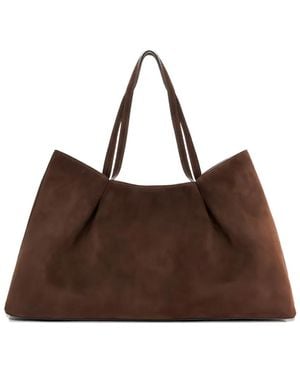 Elleme Dimple Suede Tote Bag - Brown