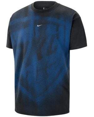 Nike Oklahoma City Thunder Logo-Print T-Shirt - Blue