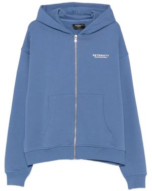 RETERNITY Kapuzenjacke Mit Logo-Print - Blau