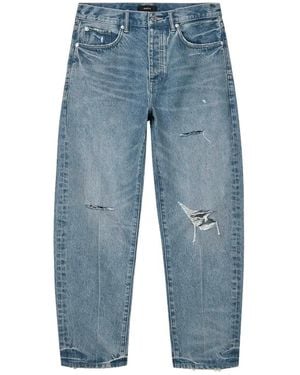 Purple Brand P013 Distressed Tapered Jeans - Blue