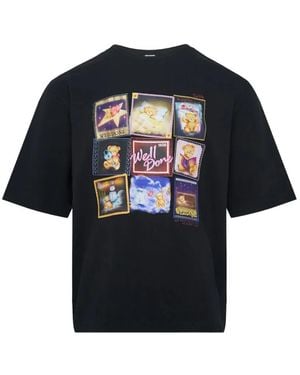 we11done Teddy Memories Graphic-Print T-Shirt - Blue