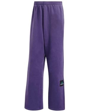 adidas Logo-Patch Track Pants - Purple