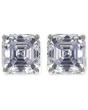 Fantasia by Deserio Cubic Zirconia Clip-On Earrings - White