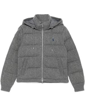 Polo Ralph Lauren Quilted Hooded Jacket - Grey