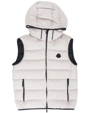 Moncler Arinella Hooded Quilted Gilet - White