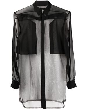 Rick Owens Fogpocket Long Sleeved Shirt - Black