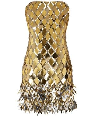 Rabanne Tassel-Embellished Mini Dress - Metallic