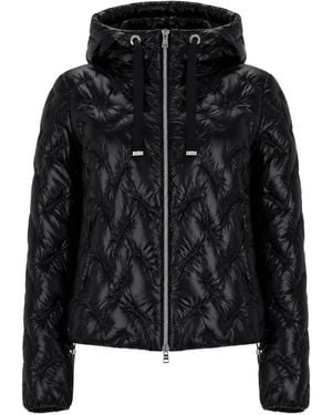 Herno Resort Quilted Hooded Puffer Jacket - Black