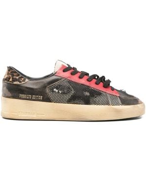 Golden Goose Baskets À Empiècements - Noir