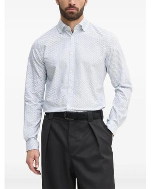 Joop! Logo-Print Long-Sleeve Shirt - White