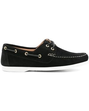 P.A.R.O.S.H. Suede Boat Shoes - Black