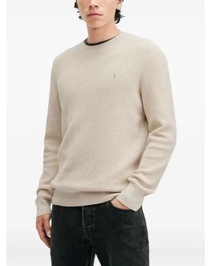 AllSaints ワッフルニット セーター - ナチュラル