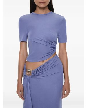 Christopher Esber Ruched T-Shirt - Blue