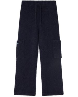Alanui Patch-Pocket Knitted Trousers - Blue