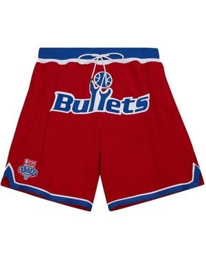 Mitchell & Ness Washington Bullets 1993-94 Hardwood Classics Shorts - Red