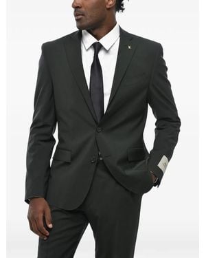 Corneliani Single-Breasted Wool Suit - Black