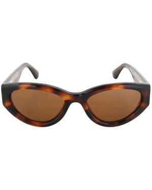 Chimi Tortoiseshell-Effect Cat-Eye Sunglasses - Brown
