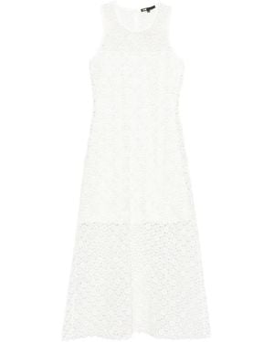 Maje Lace Knitted Dress - White