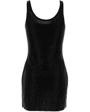 Alexander Wang Embellished jersey mini dress - Negro