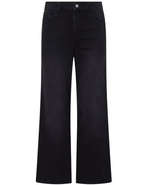 Liu Jo Cropped Flare Trousers - Blue