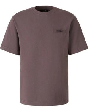 Jacquemus Logo-Patch T-Shirt - Purple