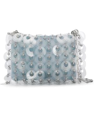 Rabanne Disk Clutch Bag - Blue