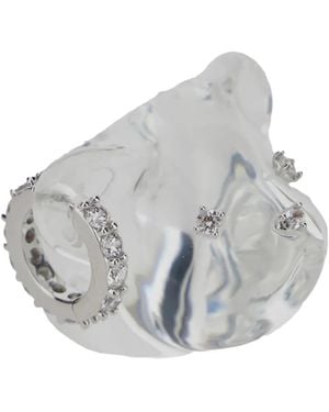 YVMIN Bear Embellished Ring - Grey