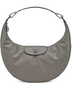 Longchamp ル プリアージュ エクストラ レザーショルダーバッグ - グレー