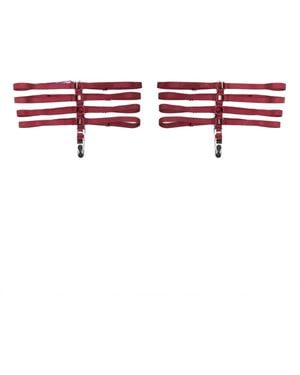 Maison Close Les Fétiches Garters サスペンダー - レッド