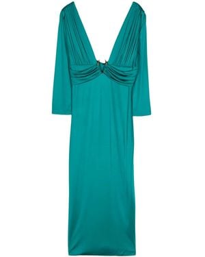 Roberto Cavalli Draped-Detail Dress - Green