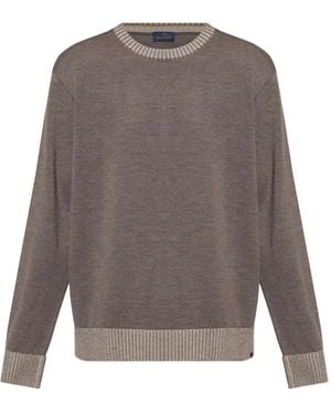 Paul & Shark Ribbed-hem wool sweater - Grau