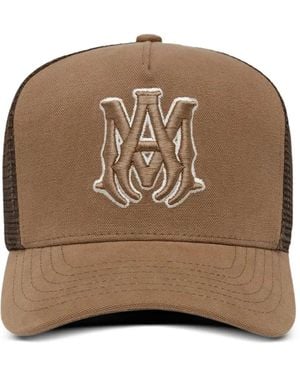 Amiri Ma Outline Trucker Hat - Brown