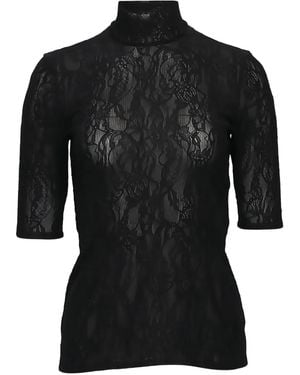 Stella McCartney Bluse mit verdecktem Verschluss - Schwarz