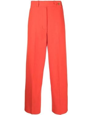 Aeron Fine-Knit Felted Cropped Trousers - Red