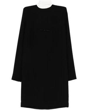 N°21 Vestido Corto Con Detalle De Pañuelo - Negro