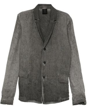 Thom Krom Linen Button-Up Jacket - Grey