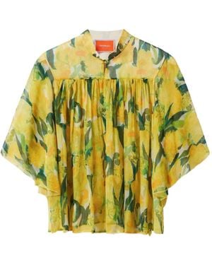 La DoubleJ Lemon-Print Blouse - Yellow