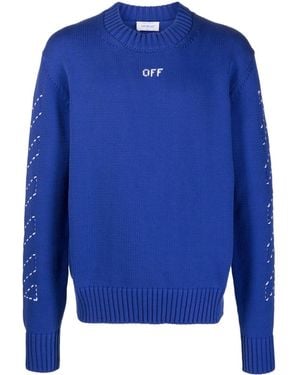 Blue off white jumper hotsell