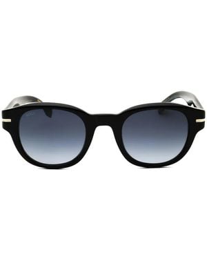 BOSS Round-Frame Sunglasses - Black