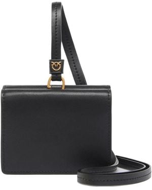 Pinko Wrist-Strap Tri-Fold Wallet - Black