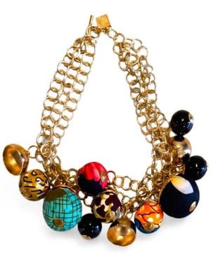 Stella Jean Collar De Cadena Con Detalle De Charm - Blanco