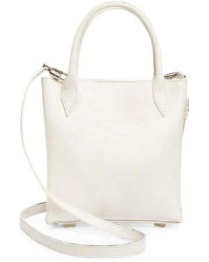 Vera Wang Mini Leather Tote Bag - White