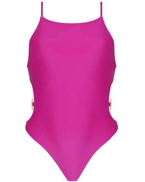 Amir Slama X Tati Barbieri Cut-Out Starfish-Embellished Swimsuit - Pink