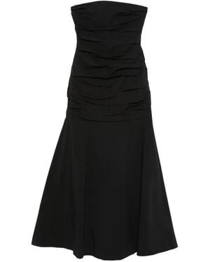 St. Agni Robe-Bustier À Fronces - Black