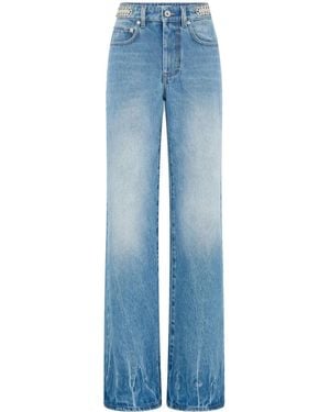 Rabanne 1969 Cotton Straight-Leg Jeans - Blue