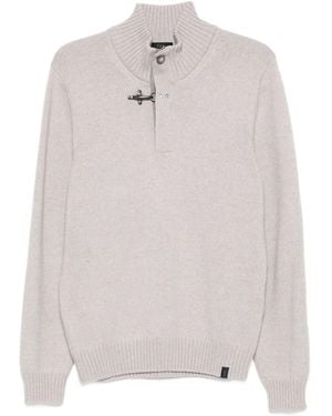 Fay Virgin Wool Jumper - White