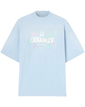Palm Angels Paradise Palm Tシャツ - ブルー
