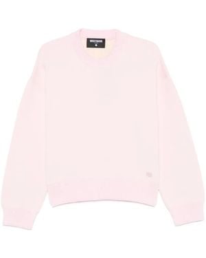 WRSTBHVR Garm Logo-Detail Dropped-Shoulder Sweater - Pink