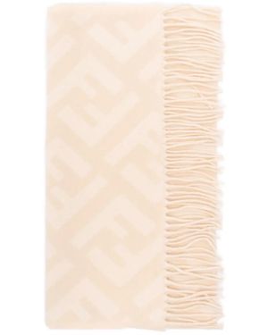 Fendi Ff Scarf - Natural