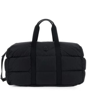 Moncler Quilted Logo-Patch Zip Up Holdall - Black